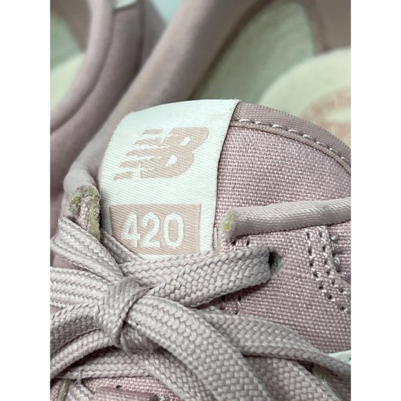 New Balance 420 Lace-Up Trainers Womens 7 Pink Low Profile Running Sneakers - Picture 6 of 9